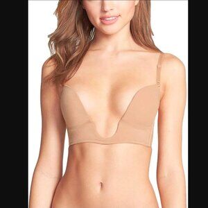 ToBeInStyle Deep Plunge U-Shaped V-Bra 36D Convertible Support Padded Low Back